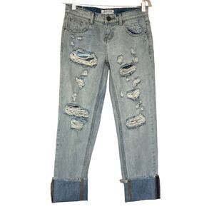 One Teaspoon Free Love Awesome Baggies Ripped Distressed Boyfriend Jeans Size 24